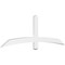 Ekena Millwork Bellingham Architectural Grade PVC Gable Bracket, 72"W x 24"H x 2"D x 4"F, 8/12 Pitch GBP072X24X0204BEL00 - alternate 1